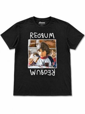 'Redrum' Black Graphic Kids T-Shirt